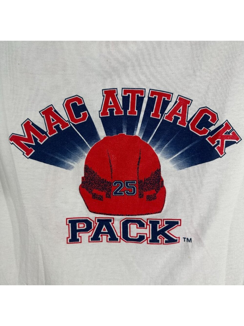 Fruit Of The Loom Mac Attack Pack T-Shirt Mens Size L White Graphic